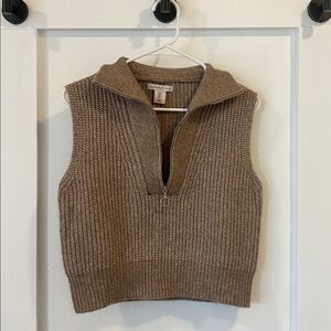 Sincerely Jules Tan Knit Sweater Vest